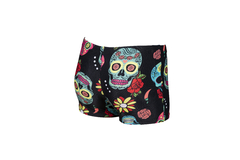 BOXER NATACIÓN ARENA JUNIOR CRAZY SKULLS CARNIVAL MAXLIFE BLACK MULTI (500) - tienda online