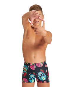 BOXER NATACIÓN ARENA JUNIOR CRAZY SKULLS CARNIVAL MAXLIFE BLACK MULTI (500) - comprar online