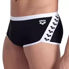 MALLA SUNGA NATACIÓN ARENA HOMBRE ICONS LOW WAIST MAXLIFE ECO BLACK WHITE (510) - tienda online