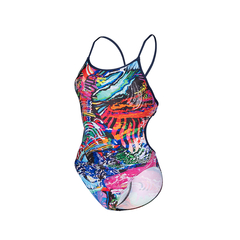 MALLA ENTERIZA NATACIÓN ARENA FULLCOLOURS MUJER MAXLIFE ECO NAVY MULTI (750) en internet