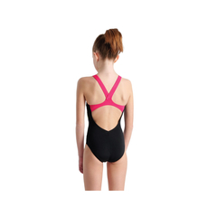 MALLA ENTERIZA NATACIÓN ARENA JUNIOR HEART V-BACK MAXLIFE BLACK FREAK ROSE (590) en internet