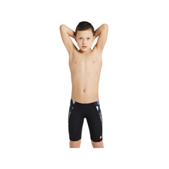 MALLA CALZA NATACIÓN ARENA JUNIOR CRAZY SIGNAL MAXLIFE ECO BLACK BLACK MULTI (550)