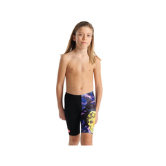 CALZA NATACIÓN ARENA JUNIOR CRAZY DRIVING SKULL MAXLIFE ECO BLACK MULTI (550)