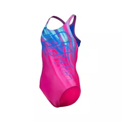 ENTERIZA ARENA JUNIOR SHADING MAXFIT ECO FREAK ROSE NEON BLUE (800) - SOLO NATACIÓN