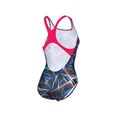 Imagen de ENTERIZA ARENA ALLOVER FLASHLINES MUJER MAXLIFE ECO BLACK MULTI FREAK ROSE (550)