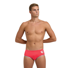 SLIP NATACIÓN ARENA ONE BIGLOGO HOMBRE MAXLIFE ECO FLUO RED SILVER (450)