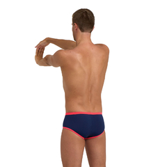 SLIP NATACIÓN ARENA ONE BIGLOGO HOMBRE MAXLIFE ECO NAVY FLUO RED (791) en internet