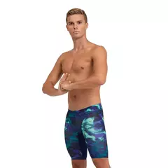 CALZA NATACIÓN ARENA HERO CAMO HOMBRE MAXLIFE ECO NAVY GREEN LAKE MULTI (750)