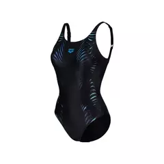 ENTERIZA NATACIÓN ARENA IMPRINT U-BACK MUJER MAXFIT ECO BLACK (500) - SOLO NATACIÓN