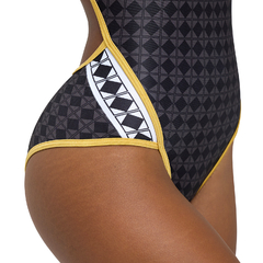 ENTERIZA NATACIÓN ARENA 50TH SUPERFLY MUJER MAXLIFE ECO BLACK MULTI GOLD (503) en internet