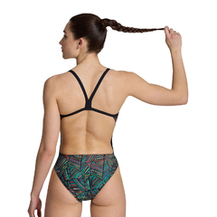 ENTERIZA ARENA OVERVIEW CHALLENGE MUJER MAXLIFE ECO BLACK BLACK MULTI (550) - comprar online