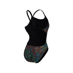 ENTERIZA ARENA OVERVIEW CHALLENGE MUJER MAXLIFE ECO BLACK BLACK MULTI (550) - comprar online