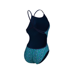 ENTERIZA ARENA STARFISH LANE BACK MUJER MAXLIFE ECO NAVY TURQUOISE MULTI (708) - comprar online