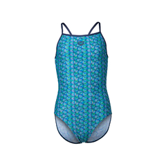 ENTERIZA NATACIÓN ARENA STARFISH JUNIOR MAXLIFE ECO NAVY TURQUOISE MULTI (708) - tienda online