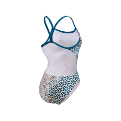 Imagen de ENTERIZA ARENA PLANET WATER CHALLENGE MUJER MAXLIFE ECO BLUE COSMO WHITE MULTI (610)