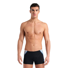 BOXER NATACIÓN ARENA PLANET WATER HOMBRE MAXLIFE ECO BLACK WHITE MULTI (510)