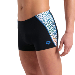 BOXER NATACIÓN ARENA PLANET WATER HOMBRE MAXLIFE ECO BLACK WHITE MULTI (510) en internet