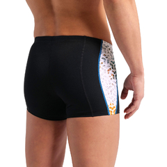 BOXER NATACIÓN ARENA PLANET WATER HOMBRE MAXLIFE ECO BLACK WHITE MULTI (510) - SOLO NATACIÓN