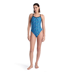 ENTERIZA ARENA POOLTILES CHALLENGE MUJER MAXLIFE ECO BLACK BLUE MULTI (480) en internet