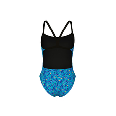 ENTERIZA ARENA POOLTILES CHALLENGE MUJER MAXLIFE ECO BLACK BLUE MULTI (480)