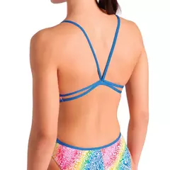 ENTERIZA NATACIÓN ARENA PRIDE LINES LACE MUJER MAXLIFE ECO ROYAL WHITE MULTI (850) - comprar online