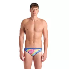 MALLA SLIP NATACIÓN ARENA PRIDE LINES HOMBRE MAXLIFE ECO ROYAL WHITE MULTI (850)