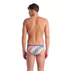 MALLA SLIP NATACIÓN ARENA PRIDE LINES HOMBRE MAXLIFE ECO ROYAL WHITE MULTI (850) - comprar online