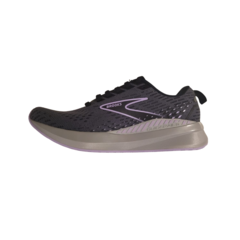 ZAPATILLAS BROOKS RUNNING LEVITATE GTS 5 MUJER SUPPORT EBONY BLACK LILAC (080) - SOLO NATACIÓN