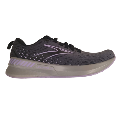 ZAPATILLAS BROOKS RUNNING LEVITATE GTS 5 MUJER SUPPORT EBONY BLACK LILAC (080)