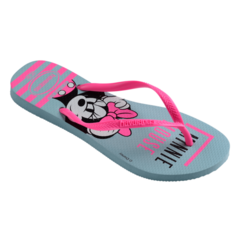 OJOTAS HAVAIANAS KIDS SLIM DISNEY NIÑA AZUL WATER (2404) en internet