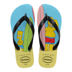 OJOTAS HAVAIANAS SIMPSONS HOMBRE AZUL PRETO (0619)