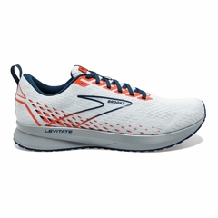 ZAPATILLAS BROOKS RUNNING LEVITATE 5 HOMBRE WHITE TITAN FLAME (130)