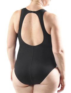 ENTERIZA NATACIÓN SPEED ANTICLORO LISA TAZA TALLE ESPECIAL 181 NEGRO - comprar online