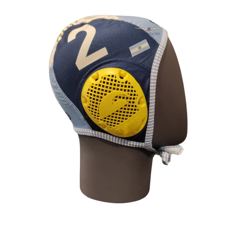 GORRA DE WATERPOLO TURBO ARGENTINA COUNTRY JUGADOR NÚMERO 2 - comprar online