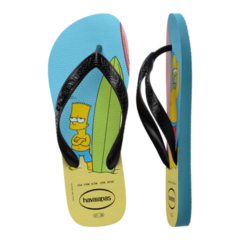 OJOTAS HAVAIANAS SIMPSONS HOMBRE AZUL PRETO (0619) en internet