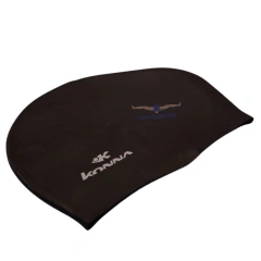 GORRA NATACÓN KONNA LONG HAIR RODETE NEGRO - comprar online