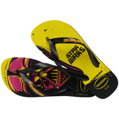 OJOTAS HAVAIANAS STAR WARS HOMBRE PRETO AMARELLO (2127) en internet