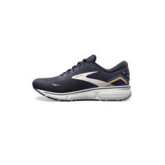 ZAPATILLAS BROOKS RUNNING GHOST 15 HOMBRE CUSHION NEUTRAL PEACOAT BLUE ORANGE POP (439) - SOLO NATACIÓN