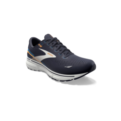 ZAPATILLAS BROOKS RUNNING GHOST 15 HOMBRE CUSHION NEUTRAL PEACOAT BLUE ORANGE POP (439) - comprar online