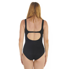 MALLA ENTERIZA NATACIÓN HERACLES MUJER WAIST MASTER ART 5003-01 NEGRO GRIS - comprar online