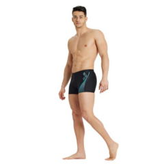 MALLA BOXER NATACIÓN ARENA SWIM GRAPHIC HOMBRE MAXFIT ECO BLACK MARTINICA (580)