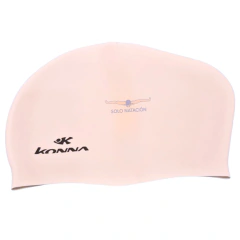 GORRA NATACÓN KONNA LONG HAIR RODETE GRIS CLARO - comprar online