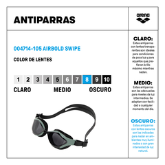 ANTIPARRAS ARENA AIRBOLD SWIPE SMOKE DARK OLIVE BLACK (105) en internet