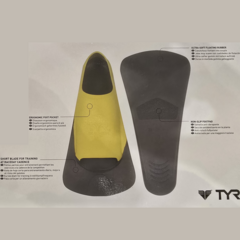 PATAS DE RANA NATACIÓN TYR BURNER ALETAS CORTAS XL BLUE - comprar online