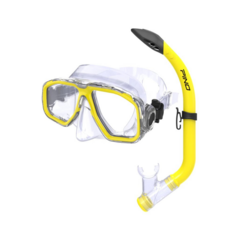 SET SNORKEL Y MÁSCARA PINO JUNIOR PINOKIDS BUCEO SNORKELING CLEAR YELLOW