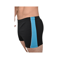 BOXER BUEN NADO HOMBRE COMBINADO ART 660 NEGRO TURQUESA - comprar online