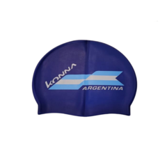 GORRA DE NATACIÓN KONNA FLAGG SILICONA ADULTO ARGENTINA AZUL