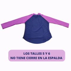 REMERA PROTECCIÓN UV SPEEDO INFANTIL PRINTED RASH TOP AZUL ROSA (718) - tienda online