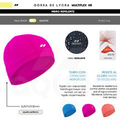 GORRA NATACION AQUON MULTIFLEX HR TELA PINK - comprar online