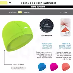 GORRA NATACION AQUON MULTIFLEX HR TELA AMARILLO - SOLO NATACIÓN